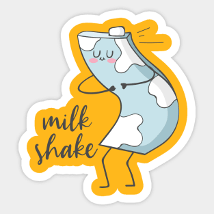 Milk Shake- Funny Dancing Milkshake Sticker